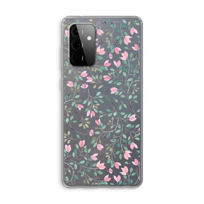 Sierlijke bloemen: Samsung Galaxy A72 Transparant Hoesje