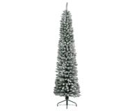 Kunstkerstboom Pencil pine snowy h180 cm dia 45 cm extra smal groen/wit Everlands - Everlands Kunstkerstboom Pencil pine snowy h180 cm dia 45 cm extra smal groen/wit Everlands - Everlands