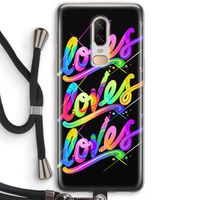Loves: OnePlus 6 Transparant Hoesje met koord