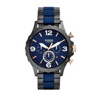 Horlogeband Fossil JR1494 Staal/Silicoon Multicolor 24mm