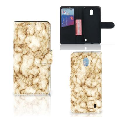 Nokia 1 Plus | Bookcase | Marmer Goud