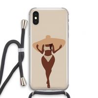 Let's get salty: iPhone XS Transparant Hoesje met koord