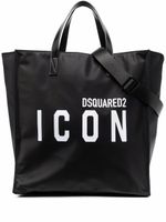 DSQUARED2 sac porté épaule à logo imprimé - Noir - thumbnail