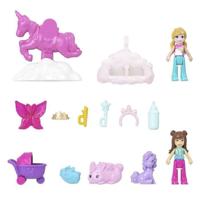 Polly Pocket - 2-in-1 Konijnenspeelset - Met 2 figuren en 12 accessoires - Polly Pocket - JFT88