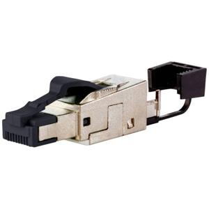 Metz Connect Verlegekabel Op locatie monteerbare RJ45-stekker 130E405032-E Stekker Zwart 1 stuk(s)