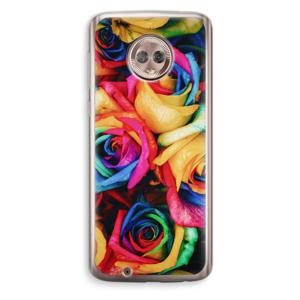 Neon bloemen: Motorola Moto G6 Transparant Hoesje