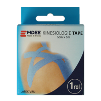 Emdee Kinesio tape licht blauw non cut 1 Rol
