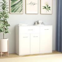 Dressoir 88x30x70 cm bewerkt hout wit