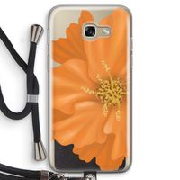 Orange Ellila flower: Samsung Galaxy A5 (2017) Transparant Hoesje met koord
