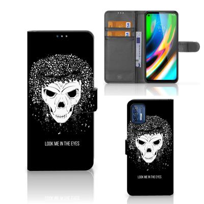 Telefoonhoesje met Naam Motorola Moto G9 Plus Skull Hair Telefoonhoesje met Naam Motorola Moto G9 Plus Skull Hair