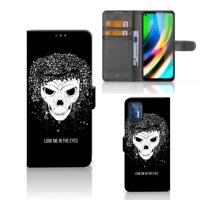 Telefoonhoesje met Naam Motorola Moto G9 Plus Skull Hair