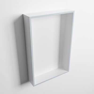 MONDIAZ EASY Nis 44,5x29,5cm in solid surface kleur Clay | Talc. 1 vak geschikt voor in- of opbouw
