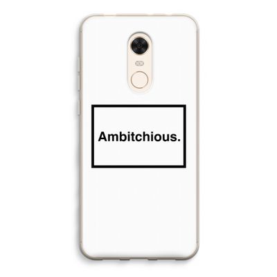 Ambitchious: Xiaomi Redmi 5 Transparant Hoesje