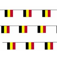 3x Papieren vlaggenlijn Belgie landen decoratie   -