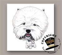 West Highland White Terrier tegeltje - thumbnail