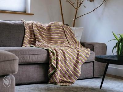 Durable haakpakket Comfy Granny Stripe Blanket - Heerlijke deken gehaakt met Durable Comfy