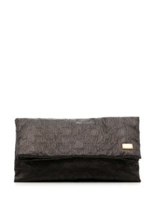 Louis Vuitton Pre-Owned 2020 pre-owned denim clutch met monogram - Bruin