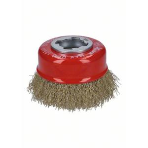 Bosch Accessories 2608620730 Komborstel X-LOCK Clean for Metal, 75 mm, 0,3 mm, gegolfde messing borstel 1 stuk(s)