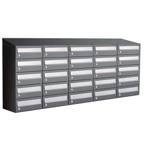 Allux Hive Set 5-Breed, 5-Hoog Met Dak Antraciet - 40030065_5x5d
