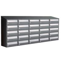 Allux Hive Set 5-Breed, 5-Hoog Met Dak Antraciet - 40030065_5x5d