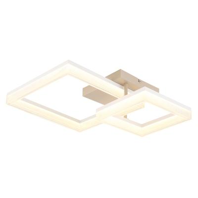 Globo Moderne plafondlampZara zand bruin vierkant - 48047D