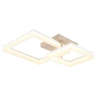 Globo Moderne plafondlampZara zand bruin vierkant - 48047D
