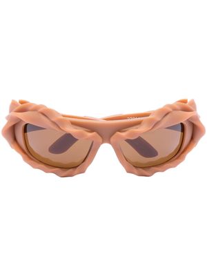 Ottolinger lunettes de soleil Twisted à verres teintés - Marron