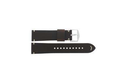 Horlogeband Fossil FS5402 Leder Bruin 22mm