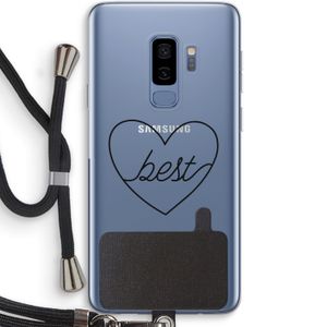 Best heart black: Samsung Galaxy S9 Plus Transparant Hoesje met koord