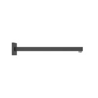 Douchearm Tres Exclusive | 40 cm | Wandmontage | Messing | Vierkant | Zwart mat