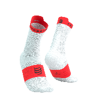 Compressport Pro racing socks v4.0 run high - WIT - Unisex
