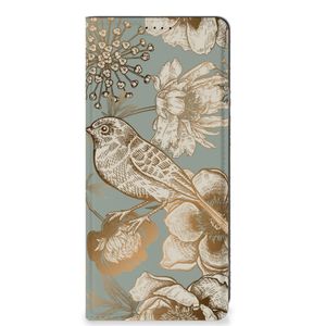 Smart Cover voor OPPO A58 4G Vintage Bird Flowers