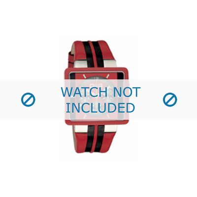 Horlogeband Dolce & Gabbana DW0064 Leder Rood 11mm