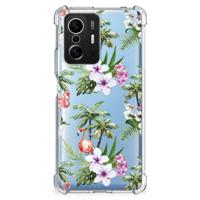 Xiaomi 11T | 11T Pro Case Anti-shock Flamingo Palms Xiaomi 11T | 11T Pro Case Anti-shock Flamingo Palms