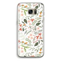 Sweet little flowers: Samsung Galaxy S7 Edge Transparant Hoesje