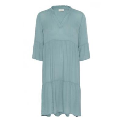 Kaffe - Groen | unisex | Jurk | Groen | 38 | regular | Kamst mode