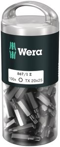 Wera 867/1 Z TORX® DIY 100, TX 30 x 25 mm (100 Bits pro Box) - 1 stuk(s) - 05072451001