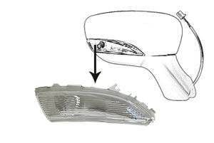 Knipperlicht VAN WEZEL, Inbouwplaats: Buitenspiegel rechts: , u.a. fÃ¼r Renault, Nissan