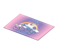 Placemat kleuren Mooie eenhoorn aanpasbaar