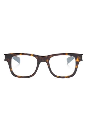 Saint Laurent Eyewear lunettes de vue à monture rectangulaire - Marron