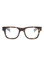 Saint Laurent Eyewear lunettes de vue à monture rectangulaire - Marron
