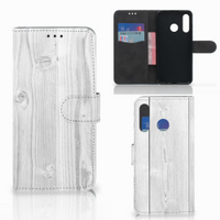 Huawei P30 Lite (2020) Book Style Case White Wood