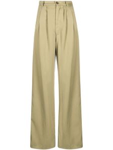 Reformation pantalon ample Mason à taille haute - Vert