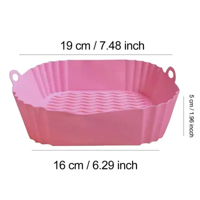 AirBake - Siliconen Airfryer Pot & Bakvorm - Herbruikbare Vierkante Oven- en BBQ-tray