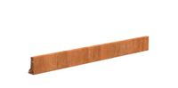 Keerwand cortenstaal recht 200x20cm.