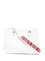 Emporio Armani sac cabas MyEA à bride rayée - Blanc