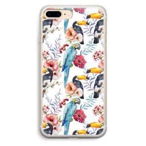 Bloemen tukan: iPhone 7 Plus Transparant Hoesje