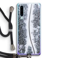 Snøfall: Huawei P30 Transparant Hoesje met koord