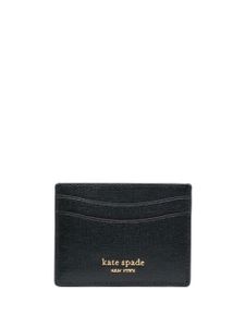 Kate Spade porte-cartes en cuir à logo - Noir