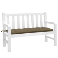 VidaXL Tuinbankkussen 120x50x7 cm stof gemêleerd taupe
